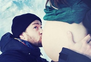 Jessica Biels Babybauch